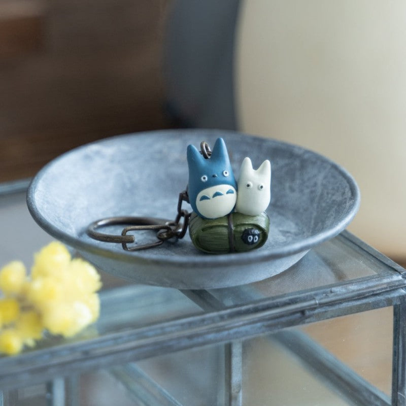 STUDIO GHIBLI -  Blue and White Totoro - Keychain