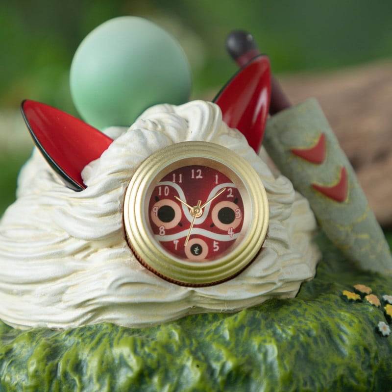 PRINCESS MONONOKE - Kodama et Mask - Clock 15.4x17x15.9cm