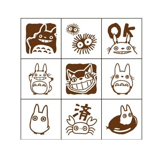 MY NEIGHBOR TOTORO - Characters - Wooden stamps set