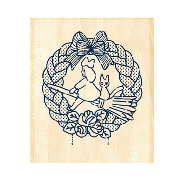 KIKI'S DELIVERY SERVICE - Bread crown - Wooden stamps 2x3x3.5cm