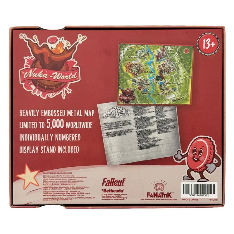 FALLOUT - Limited Edition Metal Map of Nuka-World