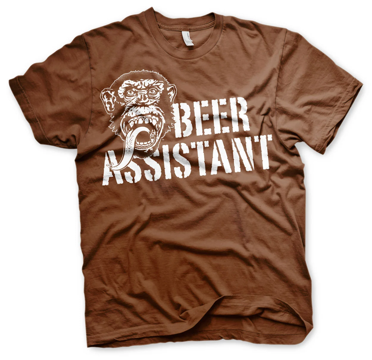GAS MONKEY - T-Shirt Beer Assistant - Brown (S)