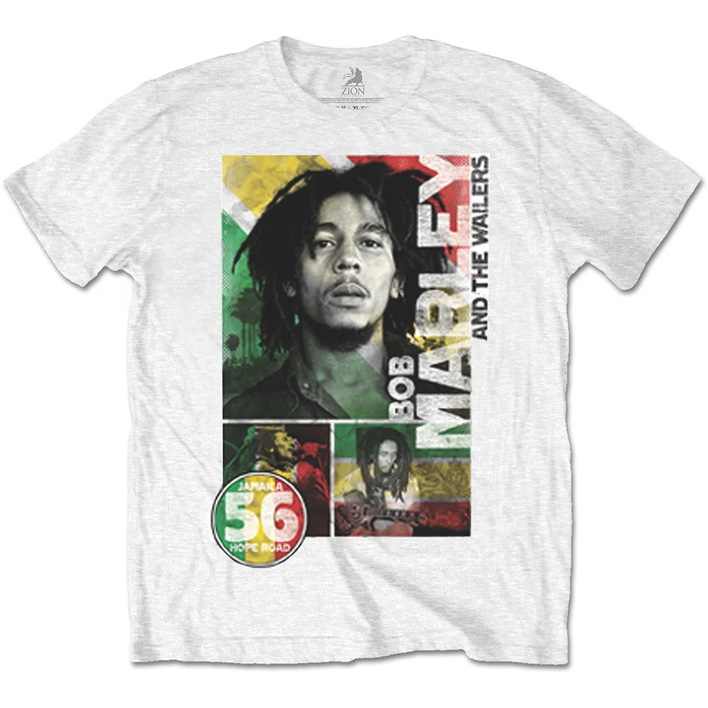 BOB MARLEY - T-Shirt - 56 Hope Road Rasta (S)