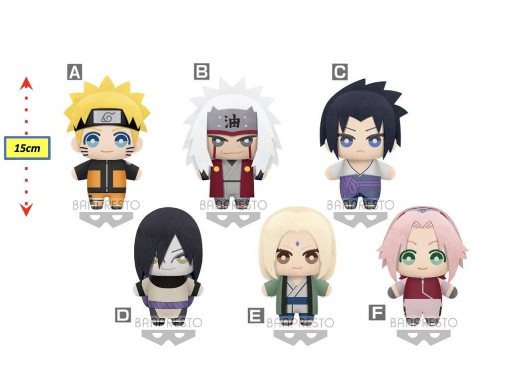 NARUTO SHIPPUDEN - Tomonui Plush vol 1 - Assort 9 Plush 15cm