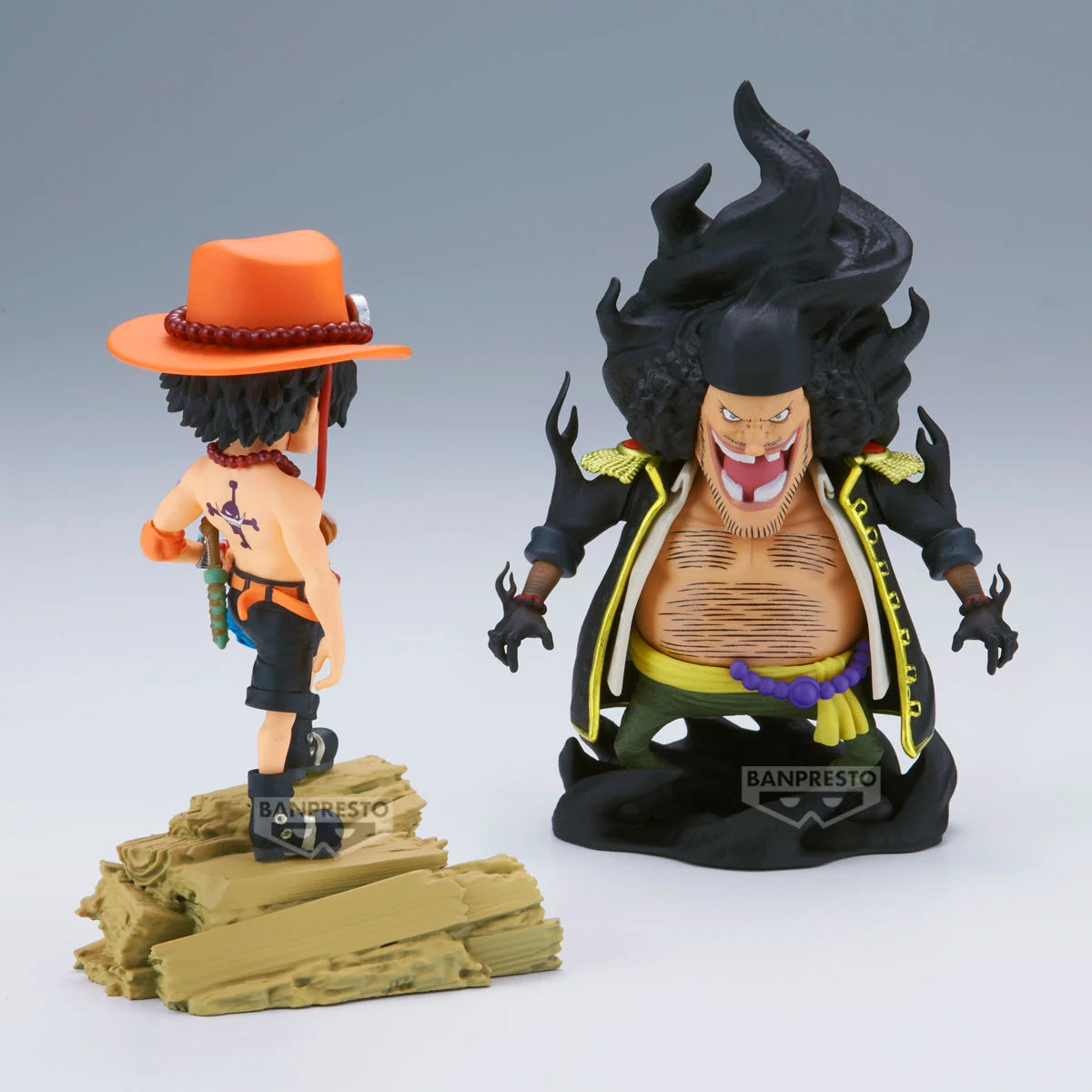 ONE PIECE - Ace VS Marshall D. Teach - Figure WCF Log Stories 8cm