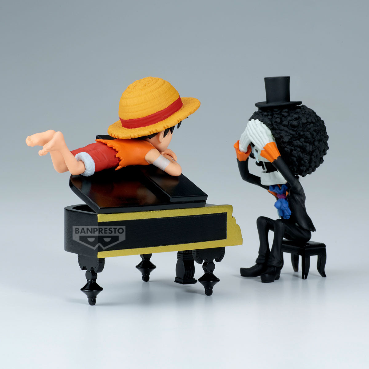 ONE PIECE - Luffy & Brook - Figure WCF Log Stories 8cm