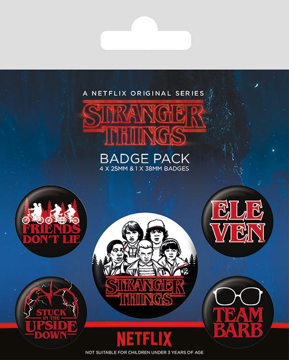 STRANGER THINGS - Characters - Pack 5 badges