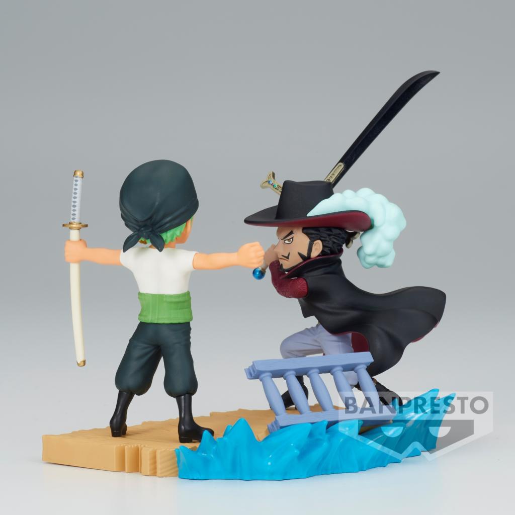 ONE PIECE - Zoro VS Mihawk - Figure WCF Log Stories 7cm