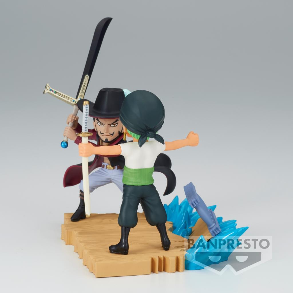 ONE PIECE - Zoro VS Mihawk - Figure WCF Log Stories 7cm