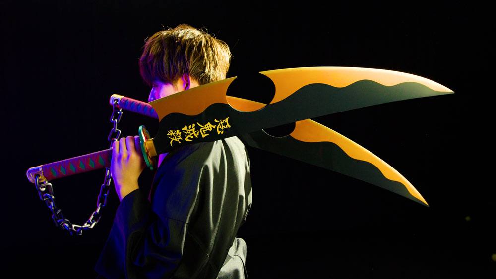 DEMON SLAYER - Nichirin Tengen Uzui Sword - Réplique Proreplica 110cm