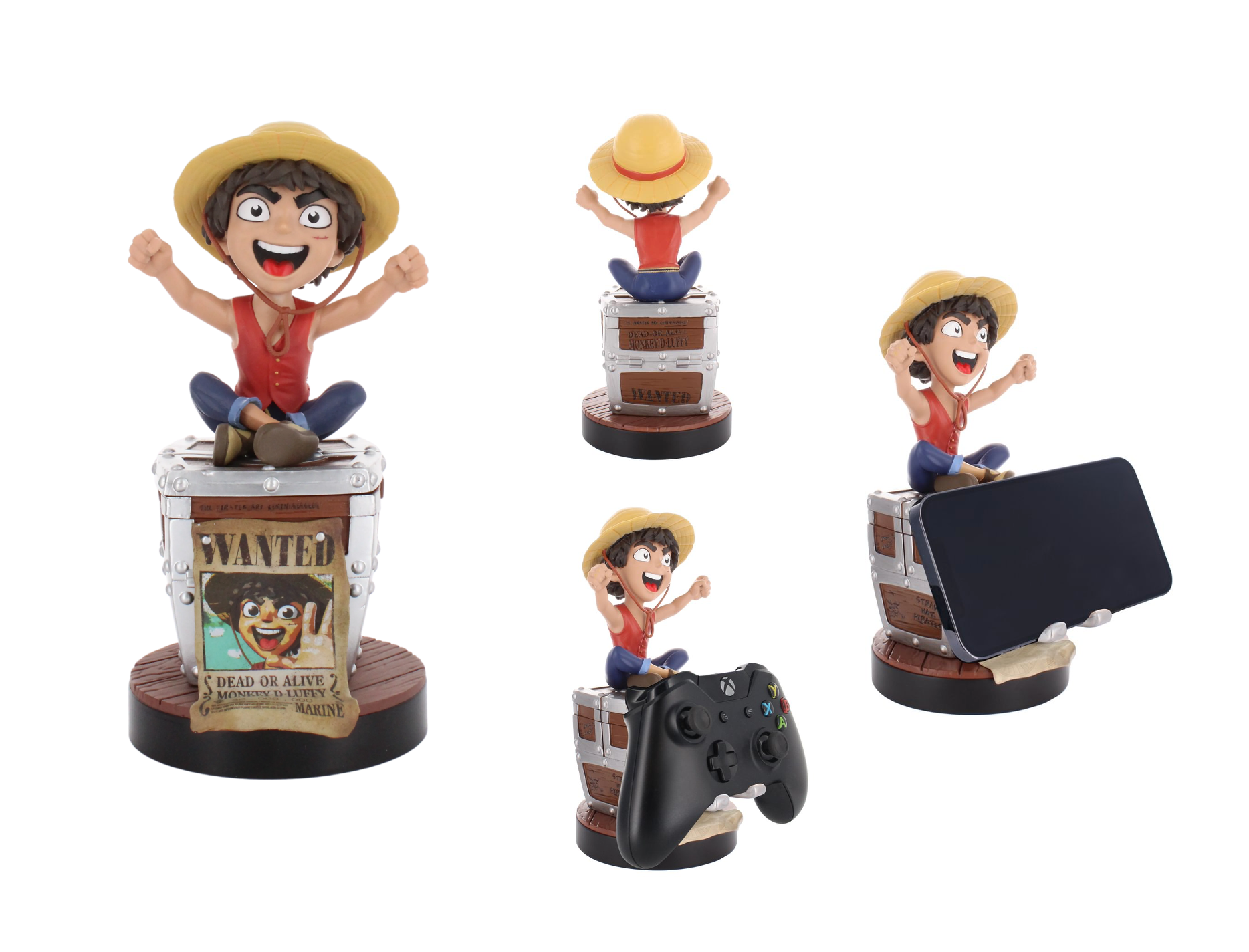 ONE PIECE NETFLIX - Luffy Wanted - Controller & Phone Support - 20cm