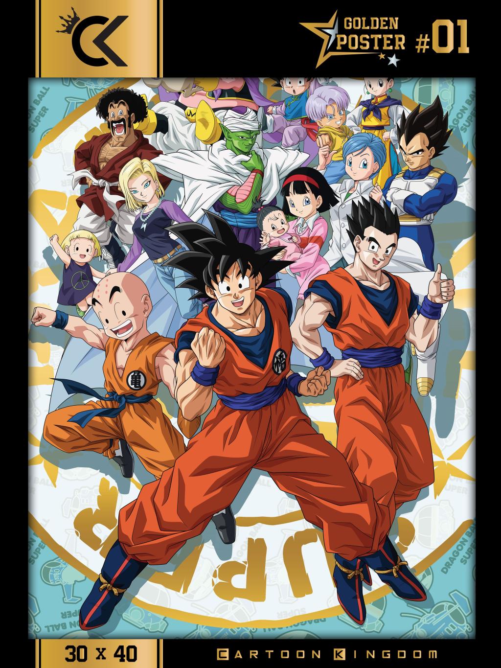 DRAGON BALL SUPER - Characters - Golden Poster 30x40cm