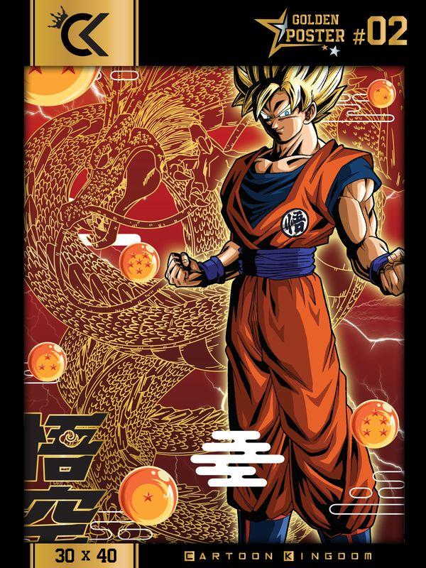 DRAGON BALL SUPER - Goku - Golden Poster 30x40cm