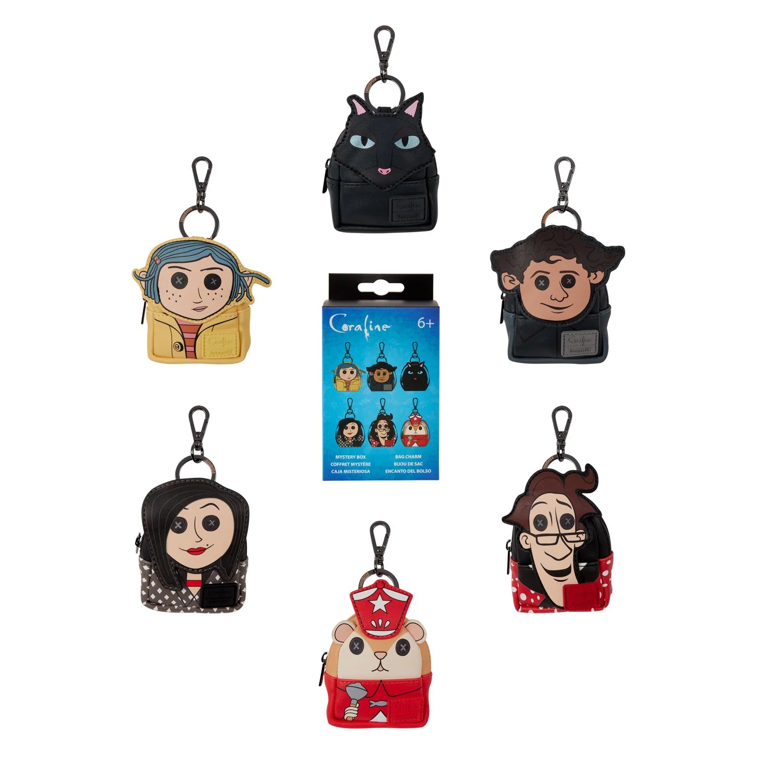 CORALINE - Mini Backpack Bag Charm Loungefly Mystery Box