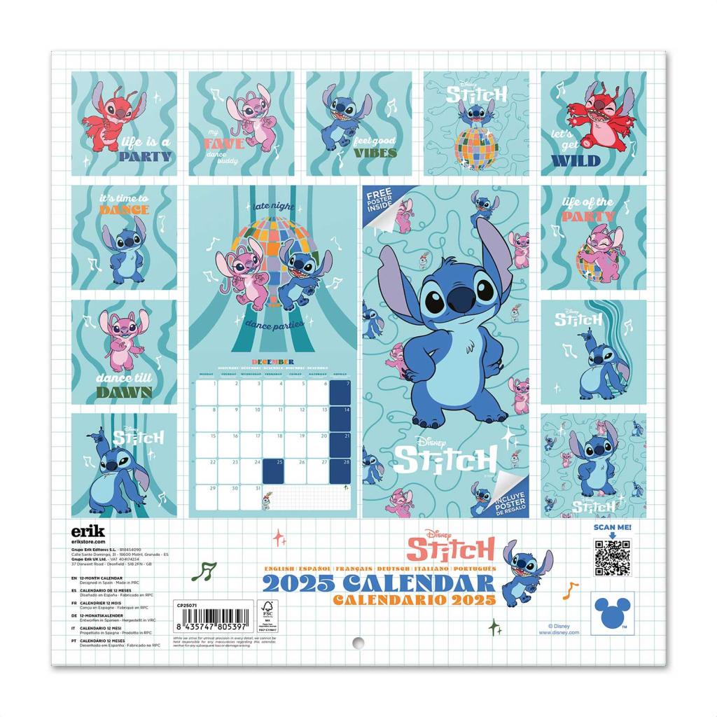 STITCH - Wall Calendar 2025