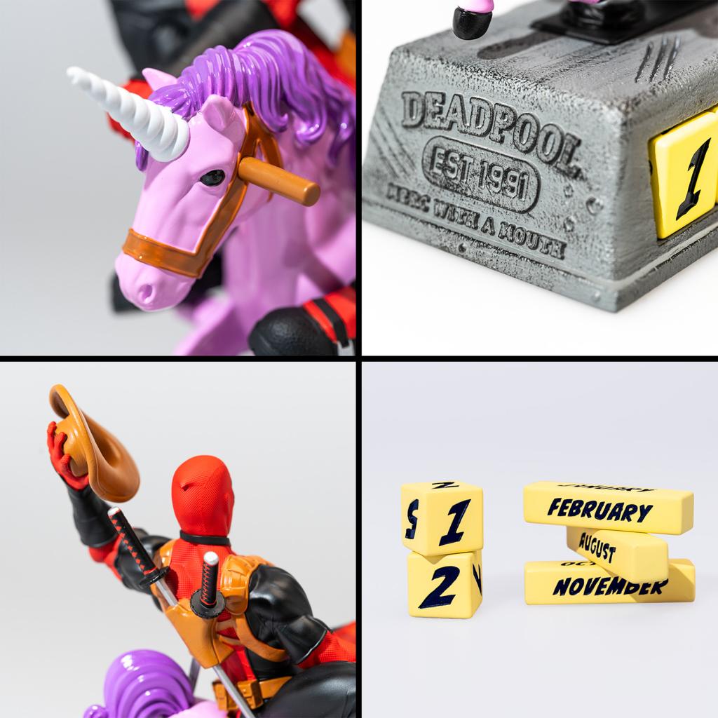 DEADPOOL - Unicorn - Resin 3D Perpetual Calendar