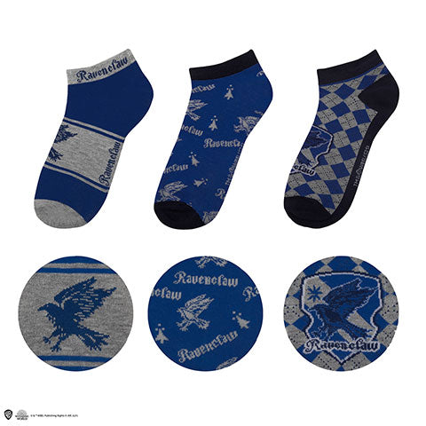 HARRY POTTER - Serdaigle - Lot de 3 paires de chaussettes
