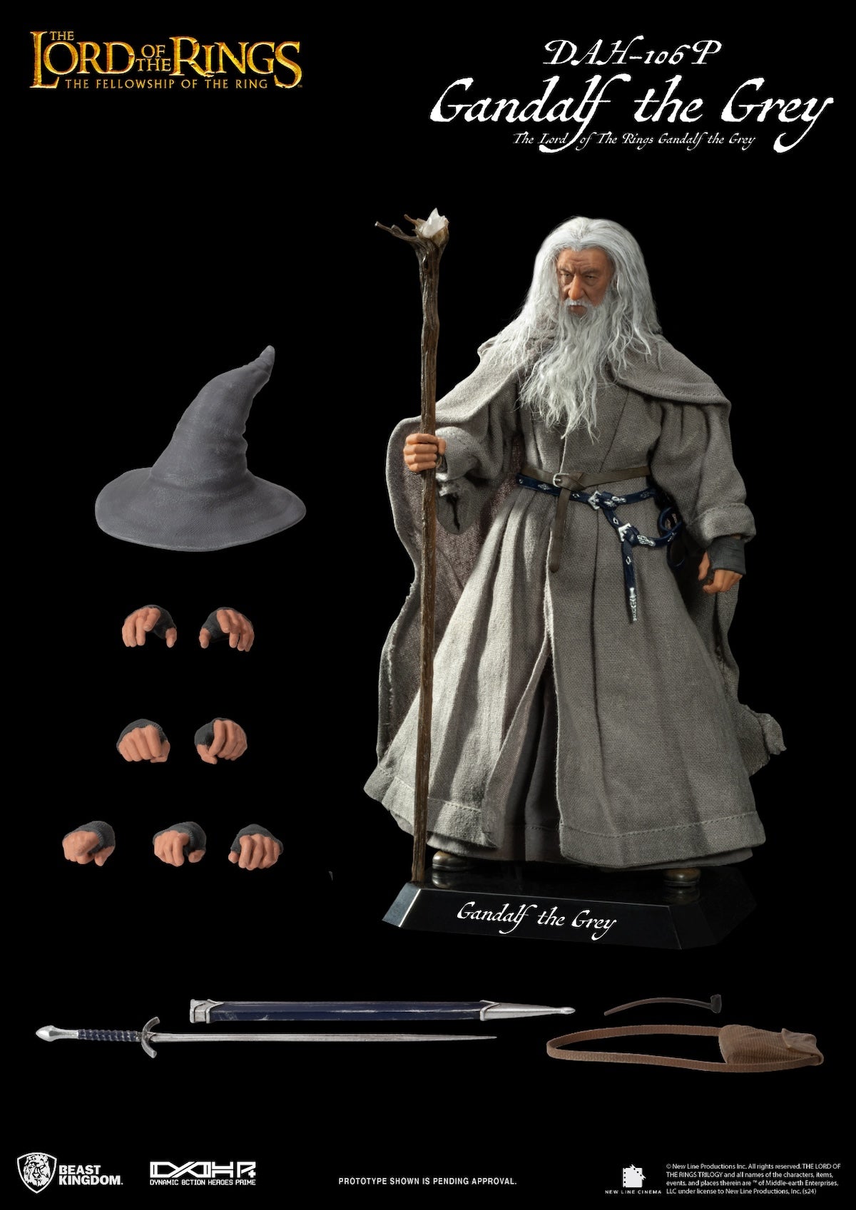 LORD OF THE RINGS - Gandalf The Grey- Statue 20.5cm
