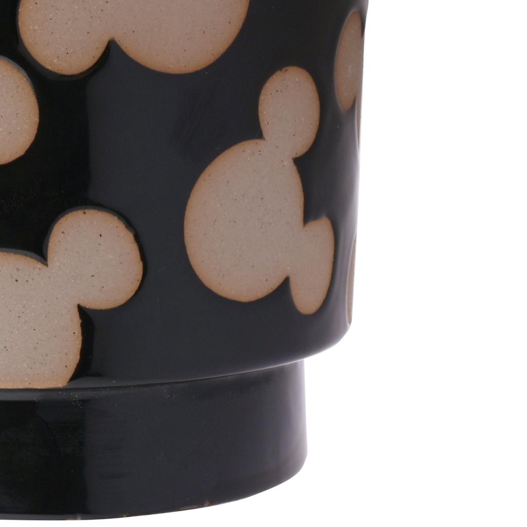 MICKEY - Shapes - Black&White - Planter with Faux Plant