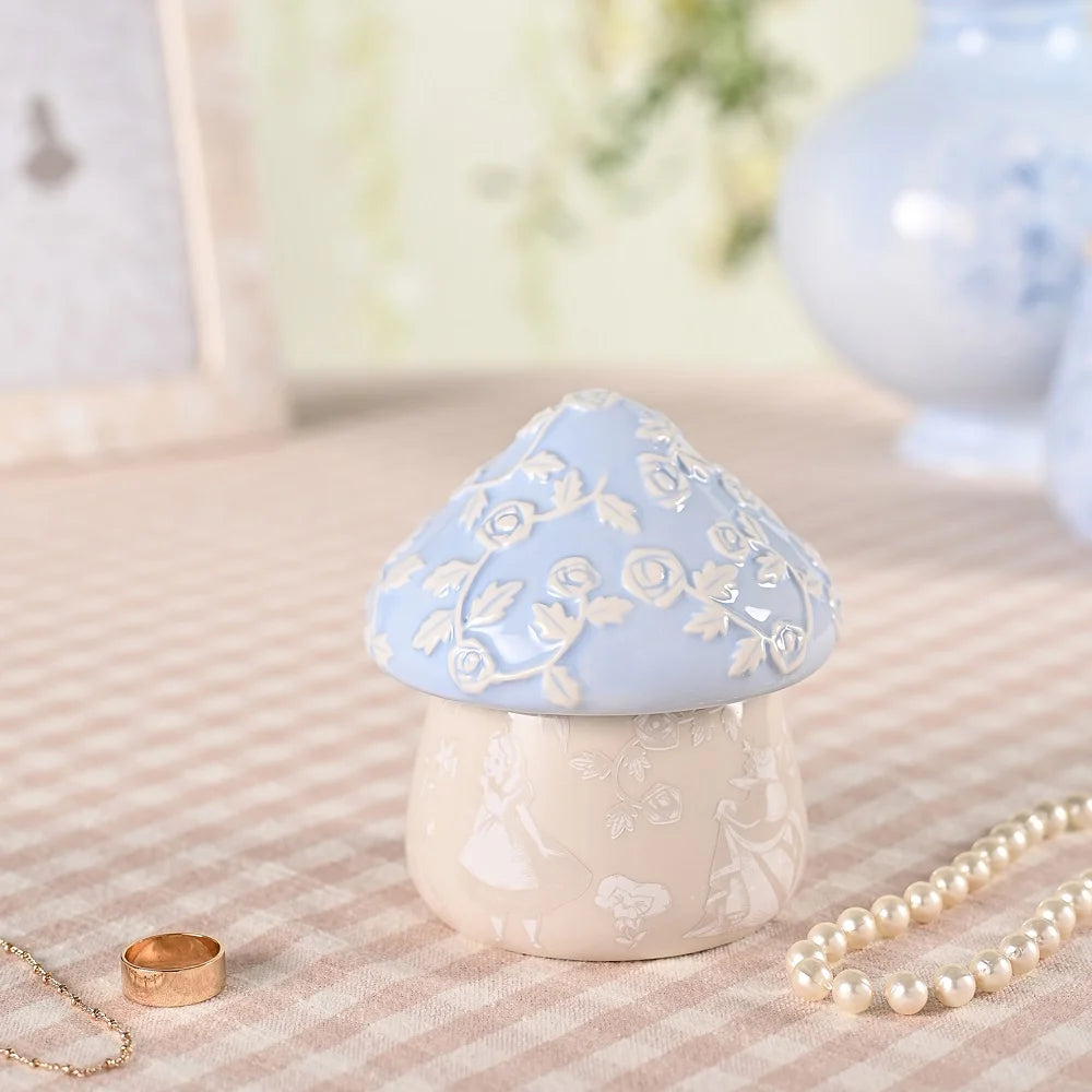 ALICE IN WONDERLAND - Mushroom - Embossed Trinket Box