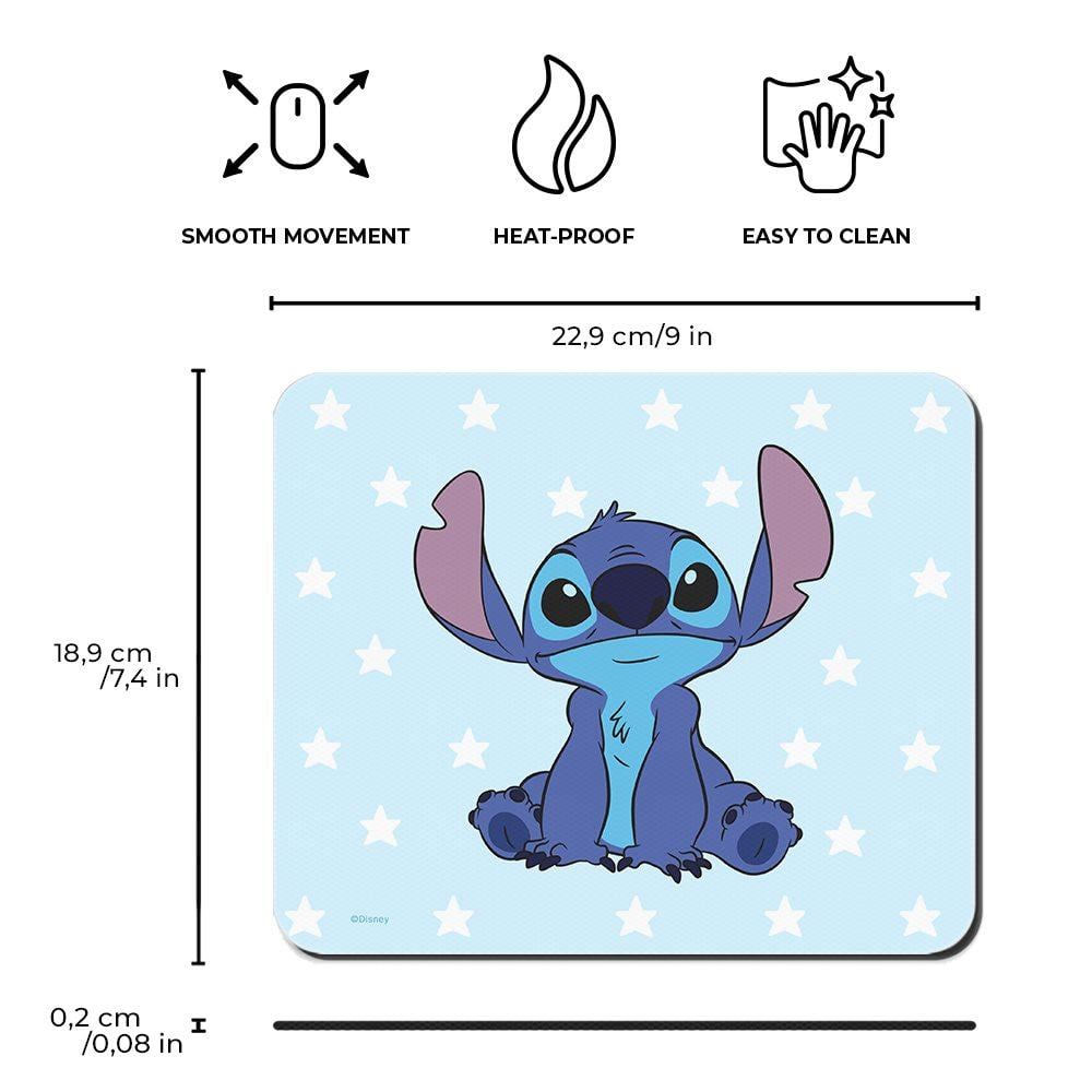 LILO & STITCH - Stitch Sitting - Mouse Pad "22x18x0.3cm"