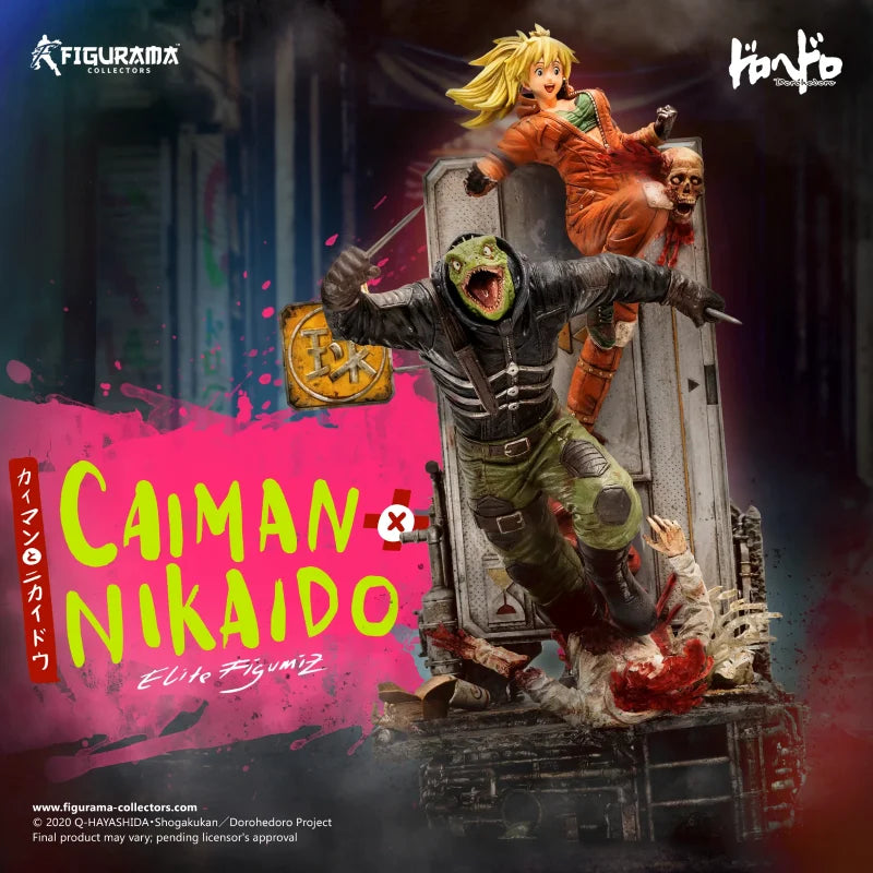 DOROHEDORO - Caïman and Nikaido - Statue Elite Figumiz 1/8 37cm