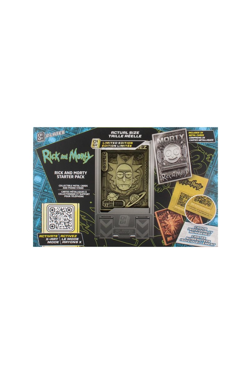 RICK & MORTY - Starter Pack of 3 Digiplates + Interchangeable Stand