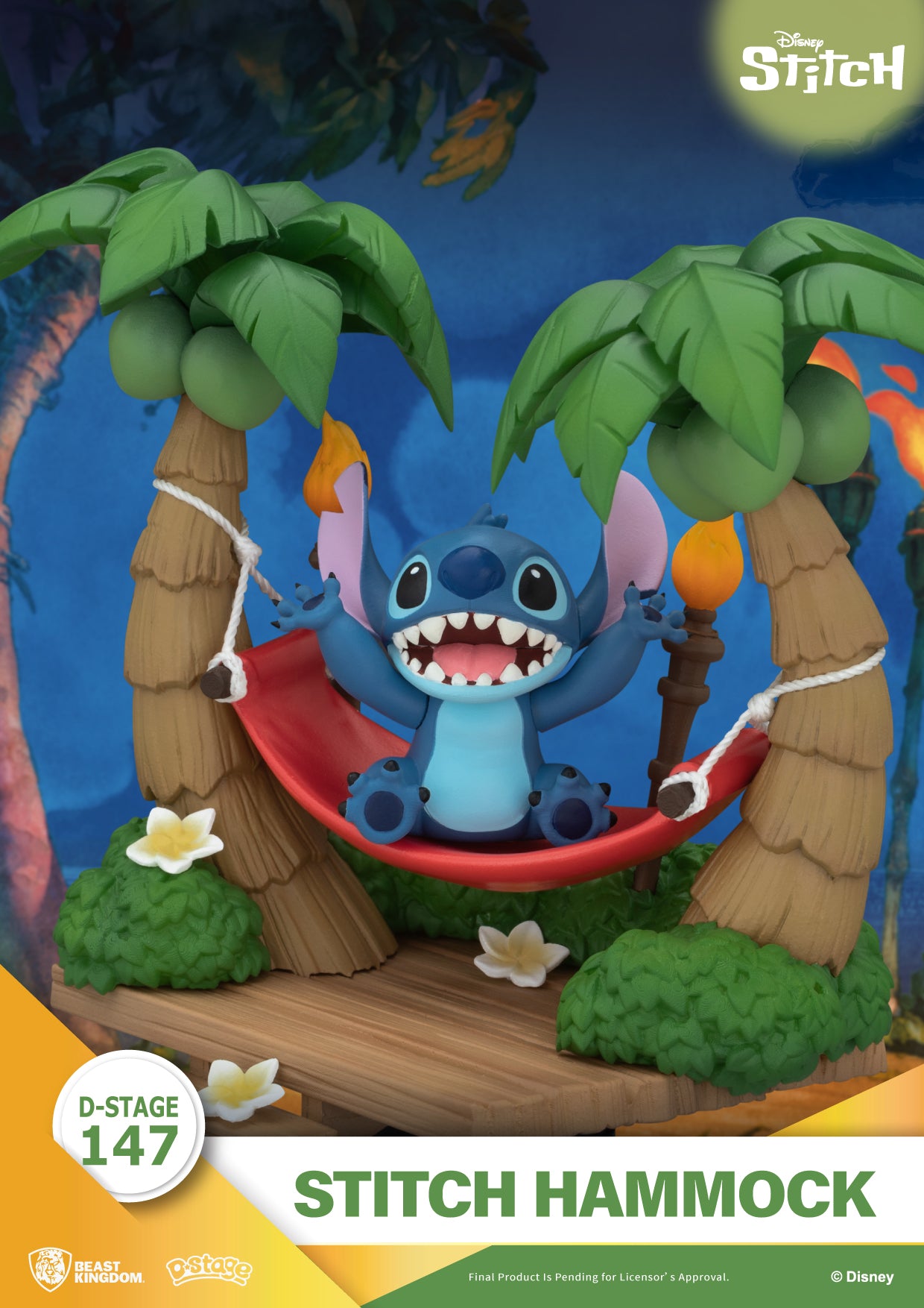 LILO & STITCH - Stitch "Hammock" - Diorama D-Stage 14cm