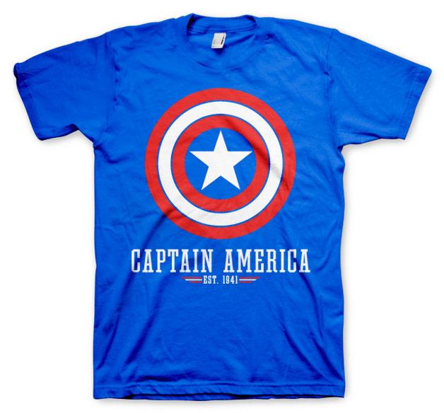 CAPTAIN AMERICA - Blue - T-Shirt (S)