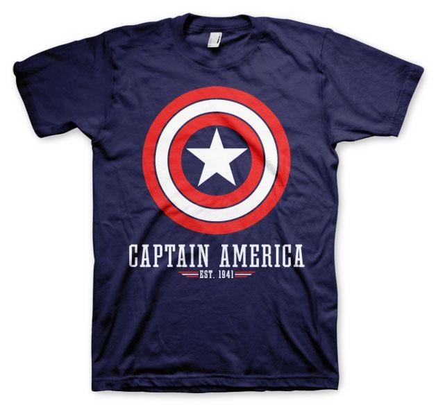 CAPTAIN AMERICA - Navy - T-Shirt (XL)