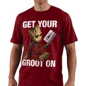 GUARDIANS OF THE GALAXY - T-Shirt Get Your Groot On - Tango Red (XXL)