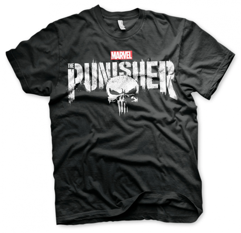 THE PUNISHER - Distressed Logo - T-Shirt (S)