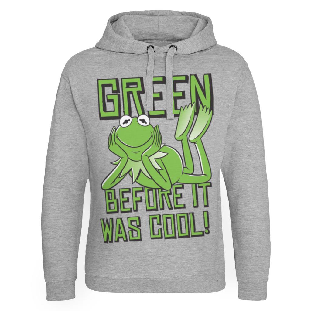THE MUPPETS - Sweat Hoodie Kermit, Green before it was Cool - (L)