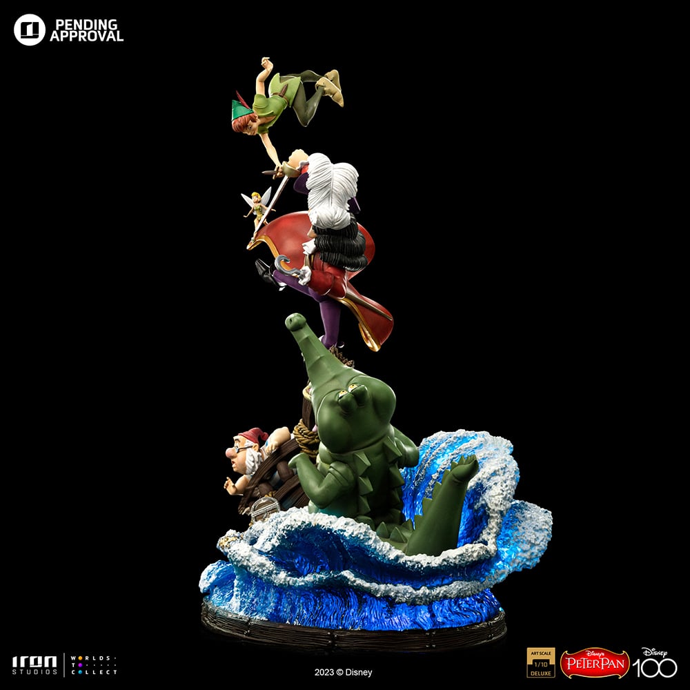 DISNEY - Peter Pan VS Crochet - Statuette Art Scale Deluxe 1/10 42.4cm
