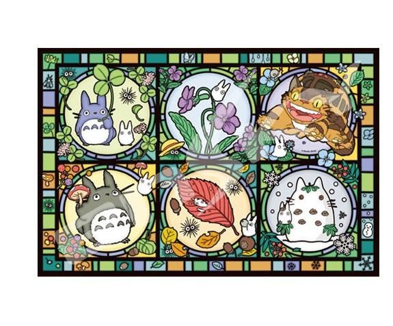 MY NEIGHBOR TOTORO - All the seasons  - Stained Glass Puzzle 1000P