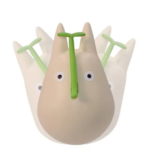 MY NEIGHBOR TOTORO - White Totoro with leaf - Figure Culbuto 4.9cm