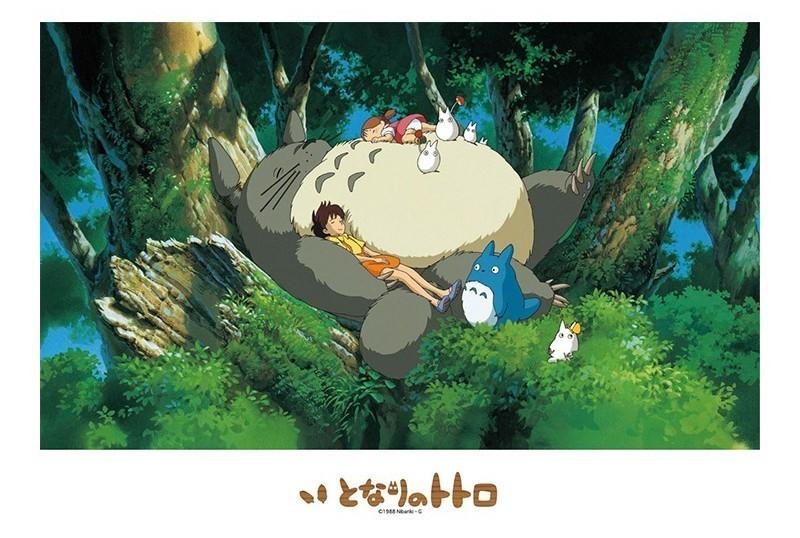 MY NEIGHBOR TOTORO - Napping with Totoro - Stained Glass Puzzle 500P