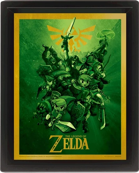 LEGEND OF ZELDA - 3D Lenticular Poster 26X20 - Link