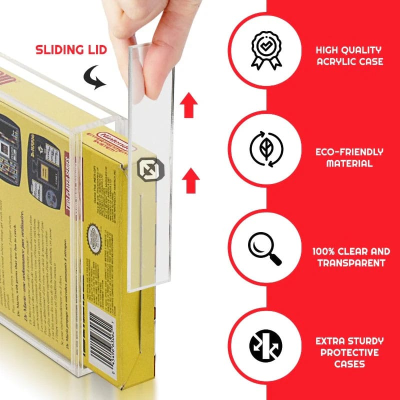 EVORETRO - PREMIUM Acrylic case for NES 'Pack of 2'