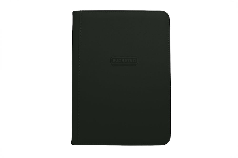 EVORETRO - Regular card binder with zipper 3x3 - Black