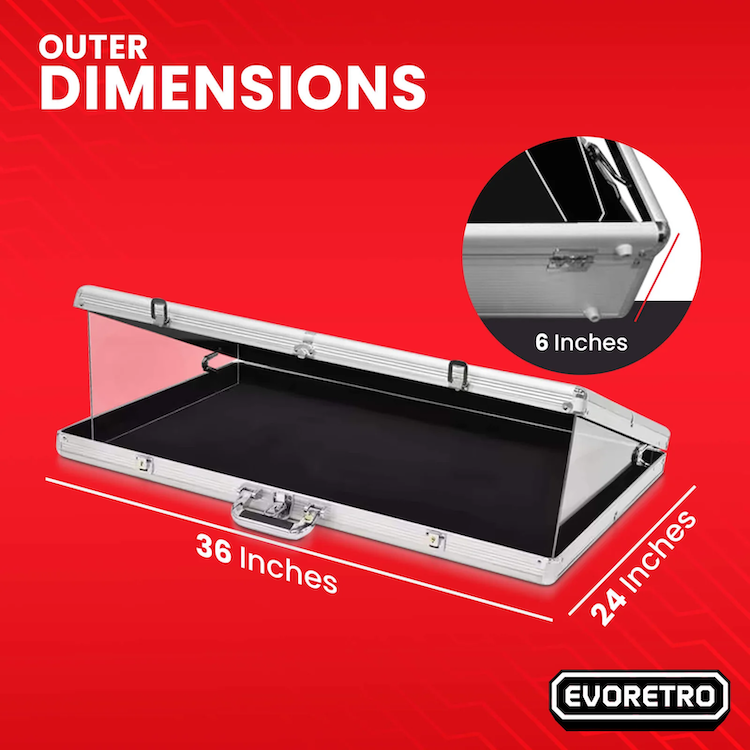 EVORETRO - Show Case Aluminium/Acrylic 91x60x10cm