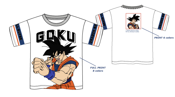 DRAGON BALL - Goku - Unisex T-Shirt White (6 Years)