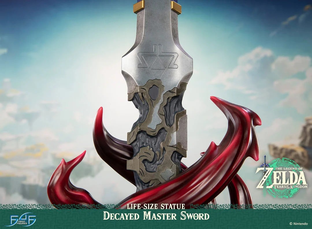 ZELDA TEARS OF THE KINGDOM - Decayed Master Sword - Statue 1/1 71cm