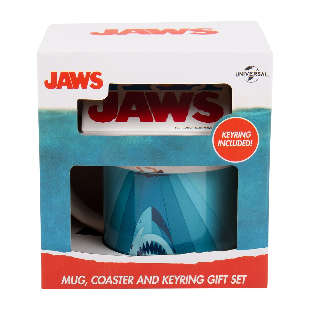 JAWS - Gift Box - Mug 250 ml + Coaster + Keyring