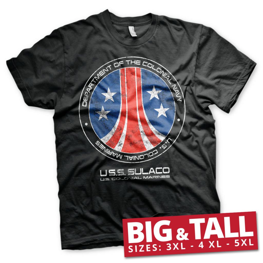 ALIEN - T-Shirt Big & Tall - USS Sulaco (5XL)