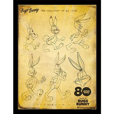 BUGS BUNNY - The Evolution of an Icon - Collector Print 30x40cm