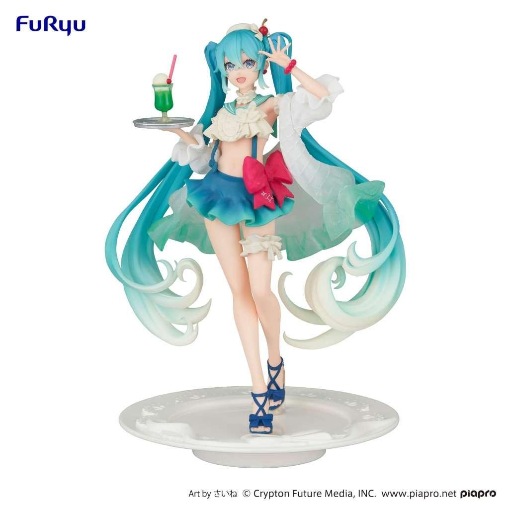 HATSUNE MIKU - SweetSweets Series Melon Soda Float - Statue 18cm