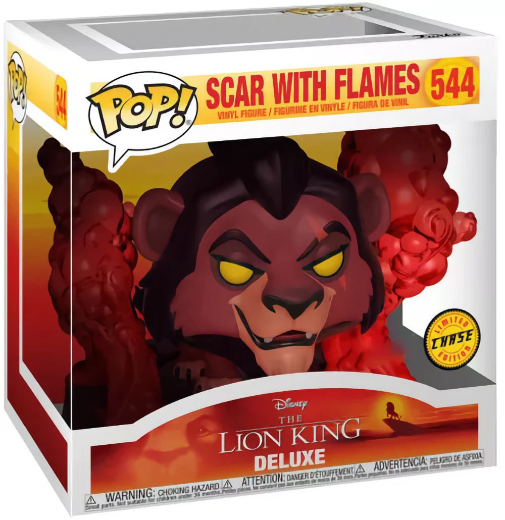 THE LION KING - POP Deluxe N° 544 - Scar in Flames with Chase