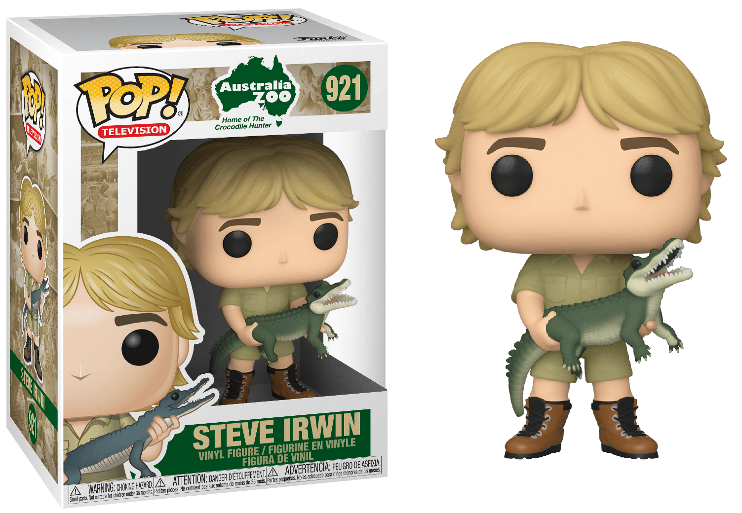 CROCODILE HUNTER - POP N° 921 - Steve Irwin avec Chase