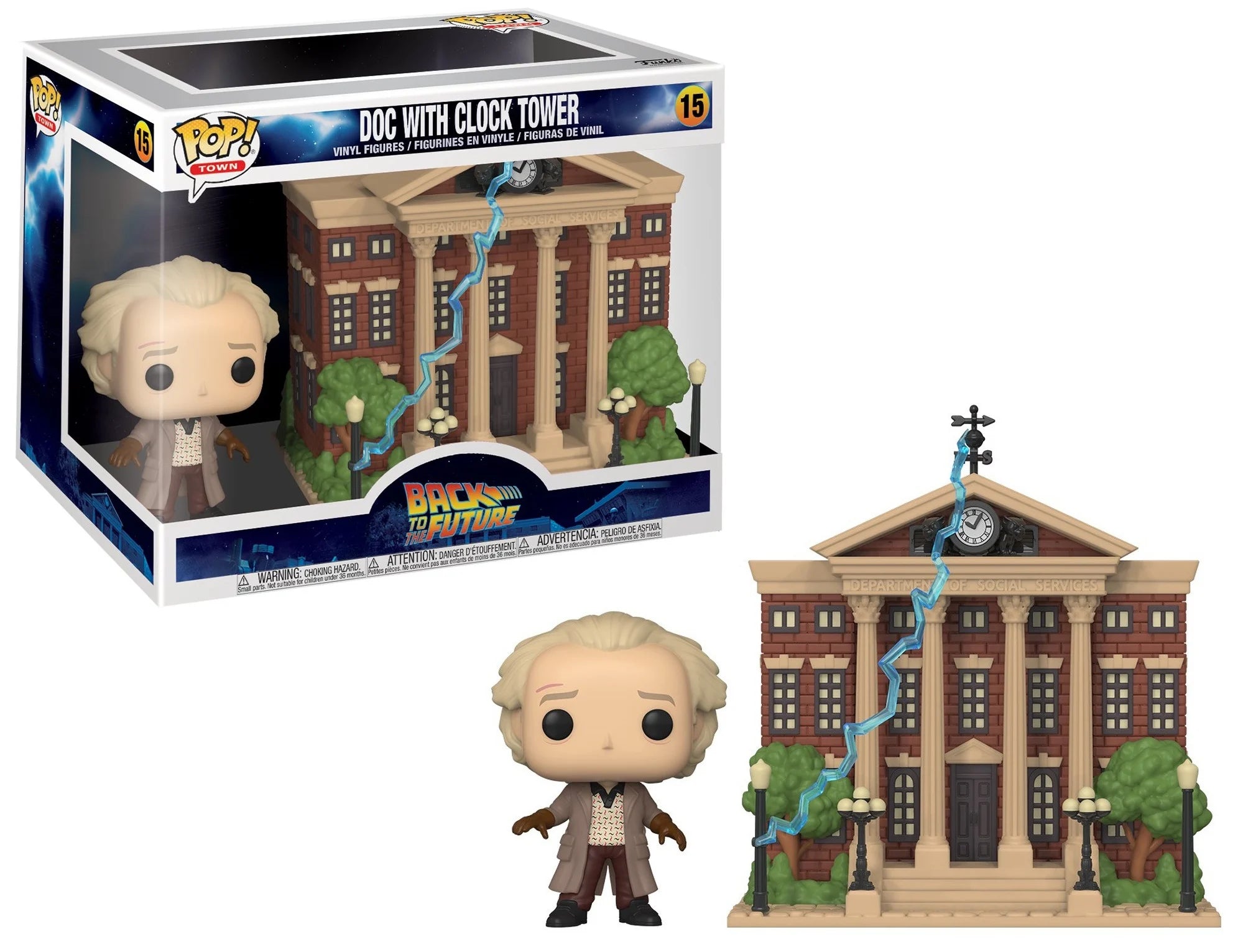 BACK TO THE FUTURE - POP TOWN N° 15 - Doc w/Clock Tower